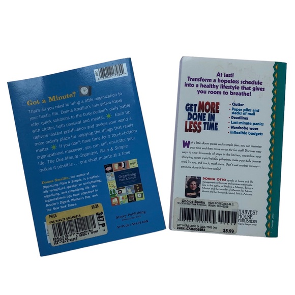 One-Minute Organizer by Donna Smallin & Get More Done In Less Time by Donna Otto - Picture 2 of 6